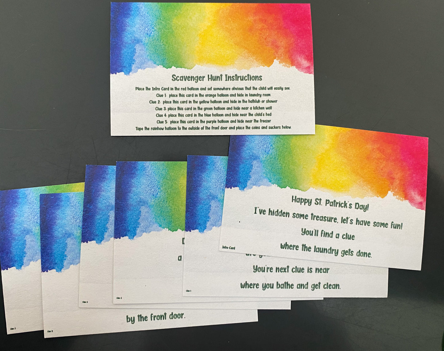 Rainbow Scavenger Hunt Kit